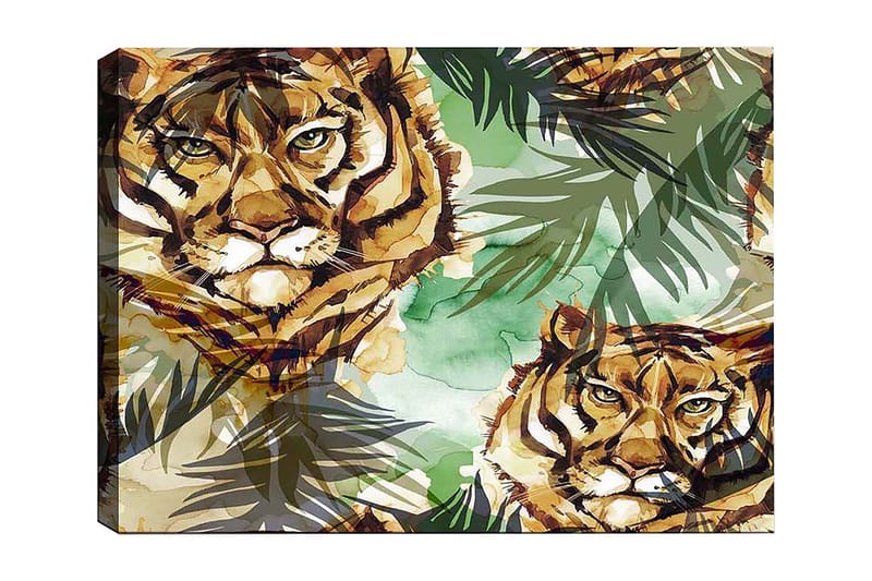Dekorativ Canvasbilde 50x70 cm - Flerfarget - Interiør - Maleri & posters - Lerretsbilder
