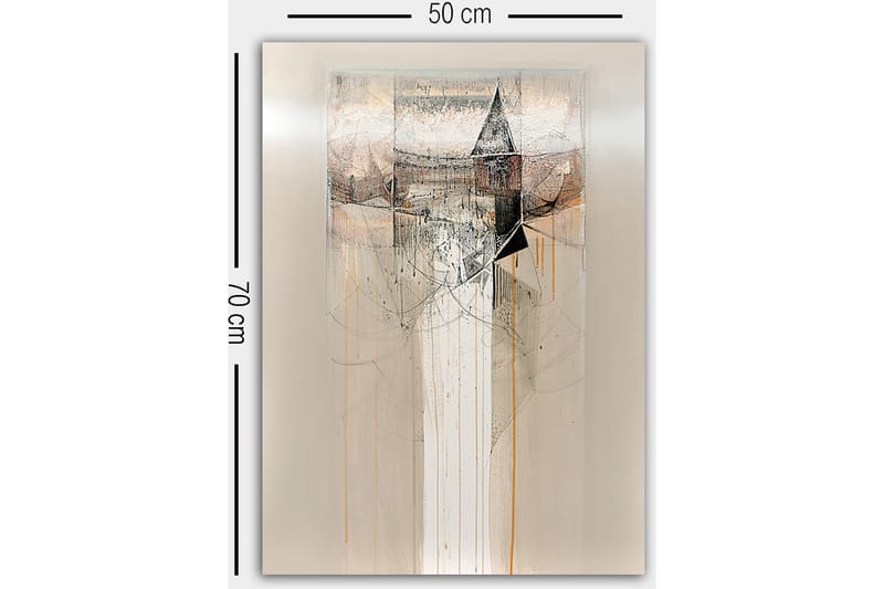 Dekorativ Canvasbilde 50x70 cm - Flerfarget - Interiør - Maleri & posters - Lerretsbilder