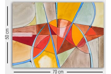 Dekorativ Canvasbilde 50x70 cm - Flerfarget - Interiør - Maleri & posters - Lerretsbilder