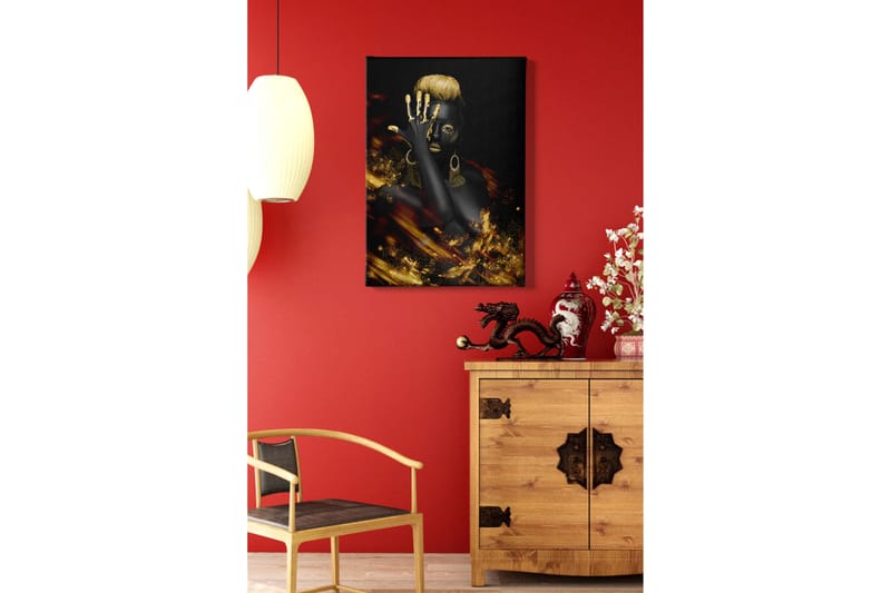 Dekorativ Canvasbilde 50x70 cm - Flerfarget - Interiør - Maleri & posters - Lerretsbilder