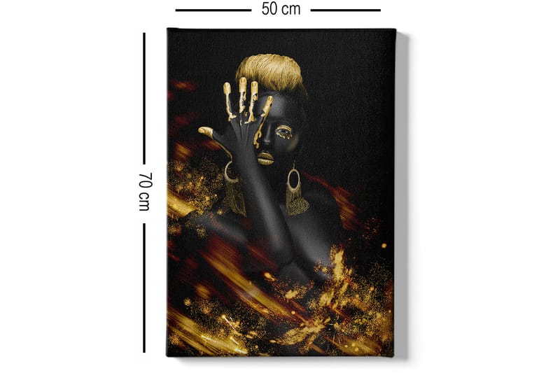 Dekorativ Canvasbilde 50x70 cm - Flerfarget - Interiør - Maleri & posters - Lerretsbilder