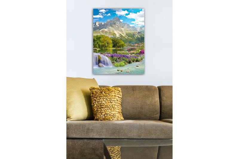 Dekorativ Canvasbilde 50x70 cm - Flerfarget - Interiør - Maleri & posters - Lerretsbilder