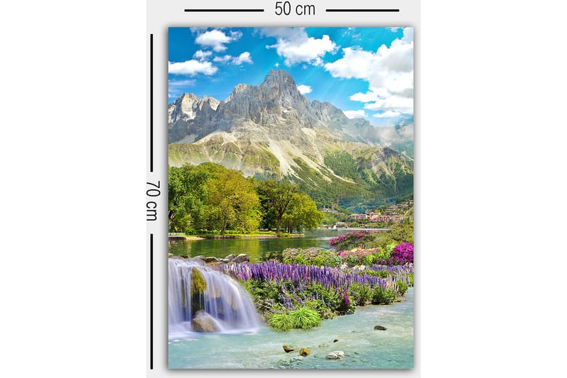 Dekorativ Canvasbilde 50x70 cm - Flerfarget - Interiør - Maleri & posters - Lerretsbilder