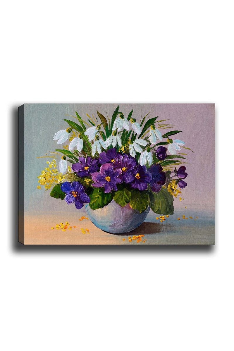 Dekorativ Canvasbilde 50x70 cm - Flerfarget - Interiør - Maleri & posters - Lerretsbilder