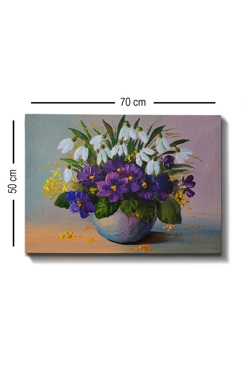 Dekorativ Canvasbilde 50x70 cm - Flerfarget - Interiør - Maleri & posters - Lerretsbilder