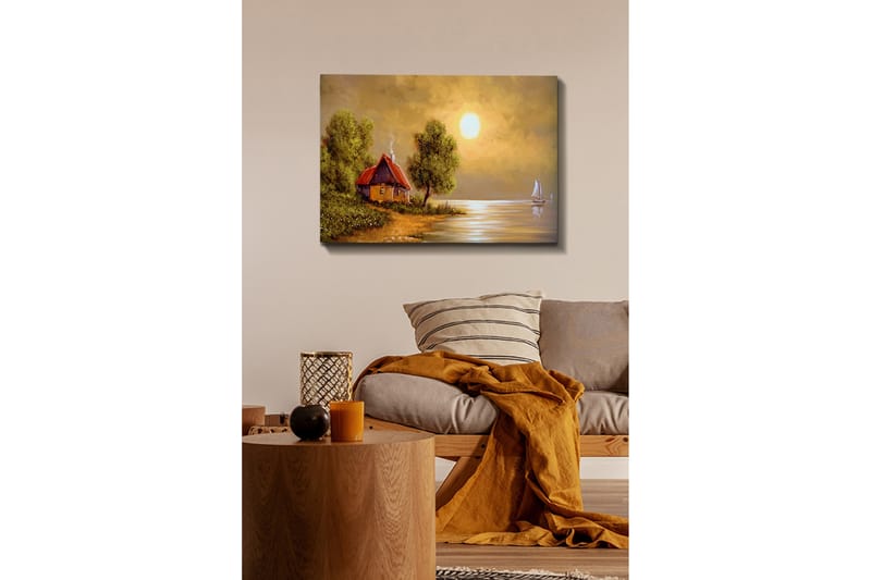 Dekorativ Canvasbilde 50x70 cm - Flerfarget - Interiør - Maleri & posters - Lerretsbilder