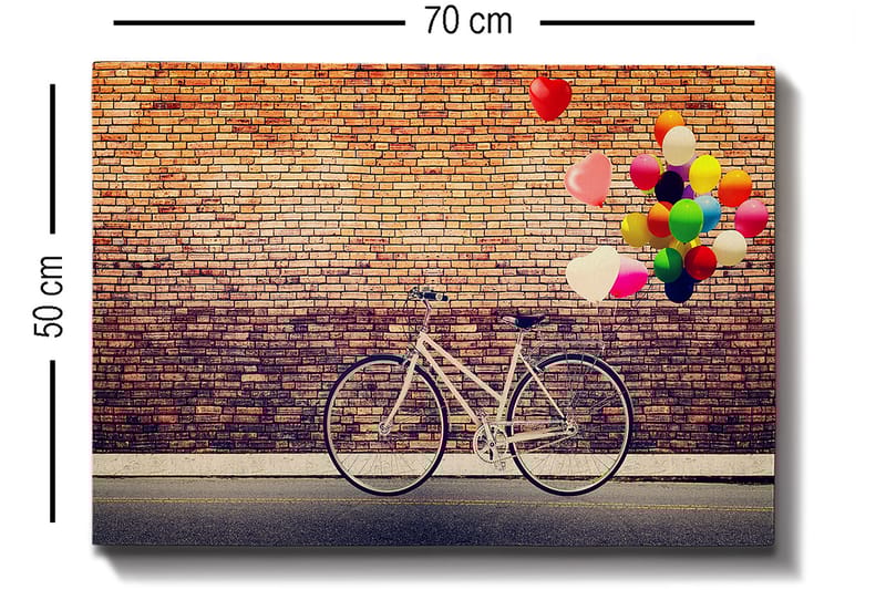 Dekorativ Canvasbilde 50x70 cm - Flerfarget - Interiør - Maleri & posters - Lerretsbilder