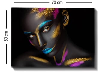 Dekorativ Canvasbilde 50x70 cm - Flerfarget - Interiør - Maleri & posters - Lerretsbilder
