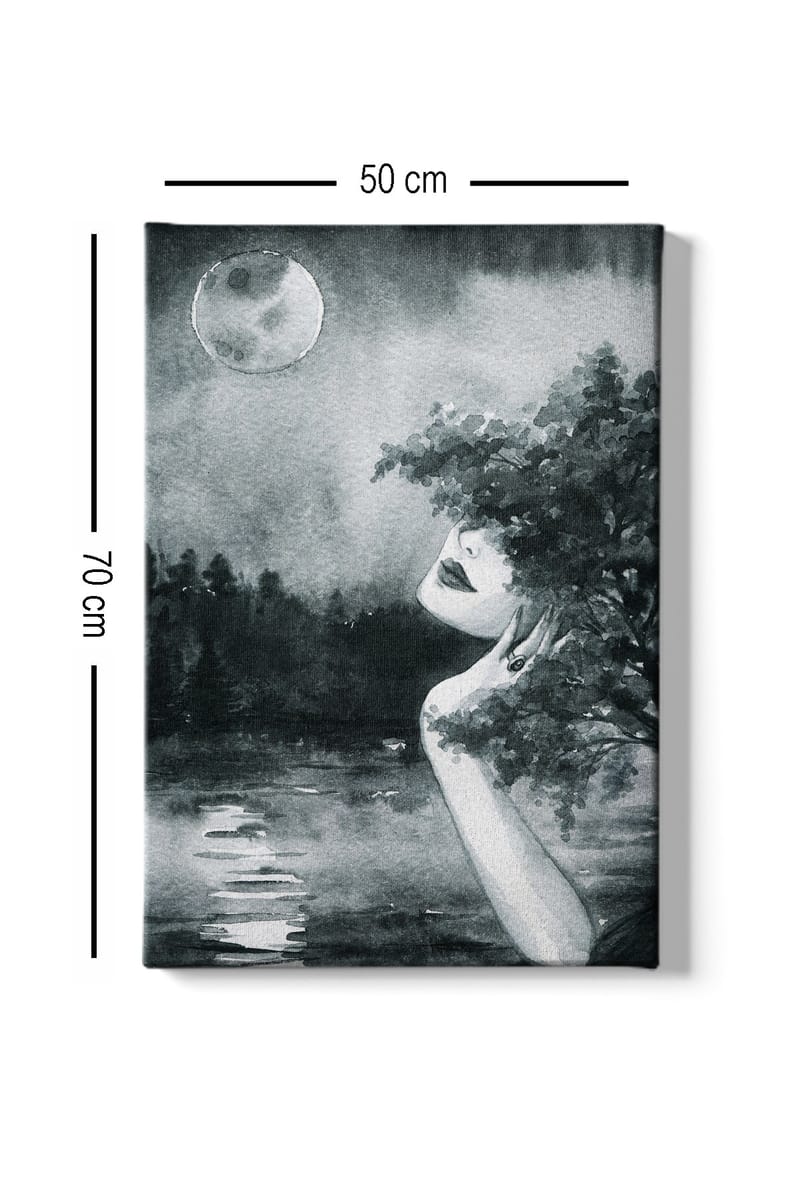 Dekorativ Canvasbilde 50x70 cm - Flerfarget - Interiør - Maleri & posters - Lerretsbilder
