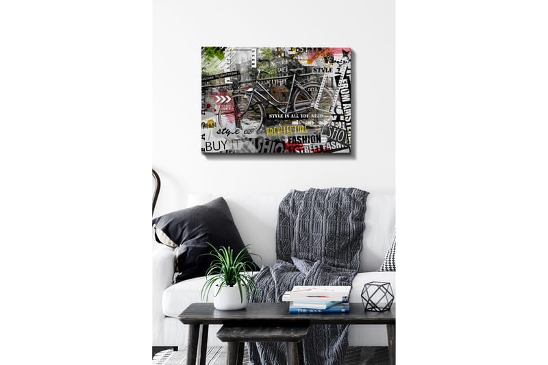 Dekorativ Canvasbilde 50x70 cm - Flerfarget - Interiør - Maleri & posters - Lerretsbilder