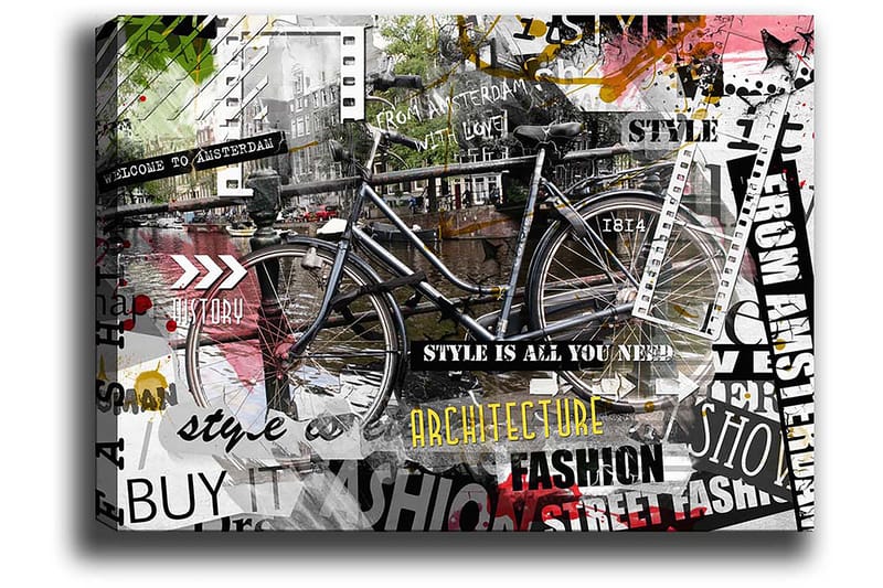 Dekorativ Canvasbilde 50x70 cm - Flerfarget - Interiør - Maleri & posters - Lerretsbilder