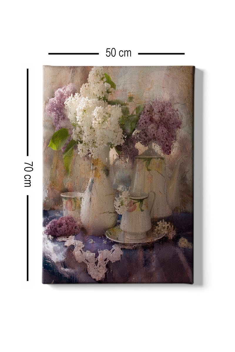 Dekorativ Canvasbilde 50x70 cm - Flerfarget - Interiør - Maleri & posters - Lerretsbilder