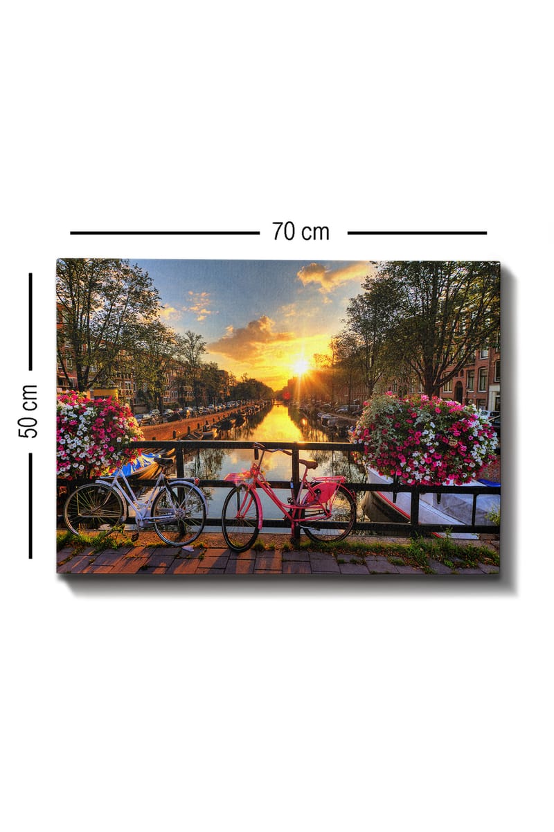 Dekorativ Canvasbilde 50x70 cm - Flerfarget - Interiør - Maleri & posters - Lerretsbilder