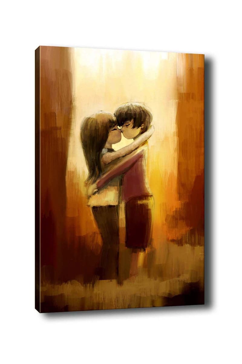 Dekorativ Canvasbilde 50x70 cm - Flerfarget - Interiør - Maleri & posters - Lerretsbilder