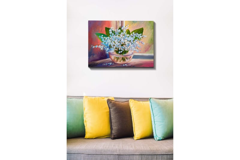 Dekorativ Canvasbilde 50x70 cm - Flerfarget - Interiør - Maleri & posters - Lerretsbilder