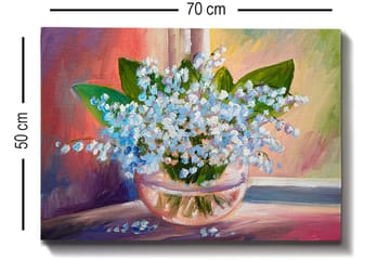 Dekorativ Canvasbilde 50x70 cm - Flerfarget - Interiør - Maleri & posters - Lerretsbilder