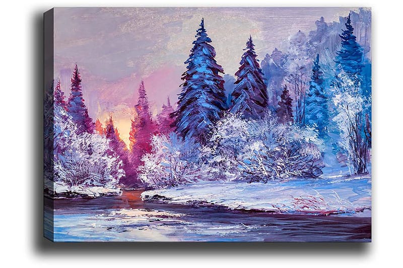 Dekorativ Canvasbilde 50x70 cm - Flerfarget - Interiør - Maleri & posters - Lerretsbilder