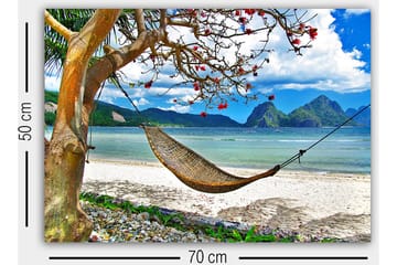 Dekorativ Canvasbilde 50x70 cm - Flerfarget - Interiør - Maleri & posters - Lerretsbilder