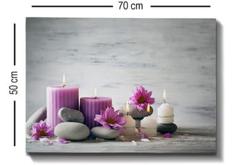Dekorativ Canvasbilde 50x70 cm - Flerfarget - Interiør - Maleri & posters - Lerretsbilder