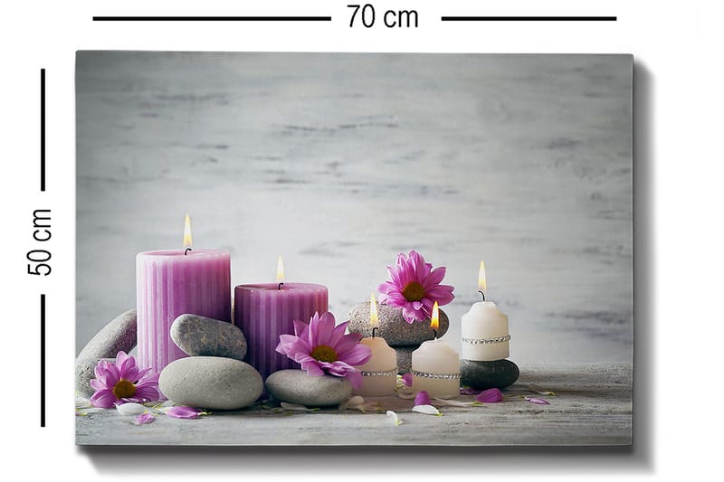 Dekorativ Canvasbilde 50x70 cm - Flerfarget - Interiør - Maleri & posters - Lerretsbilder