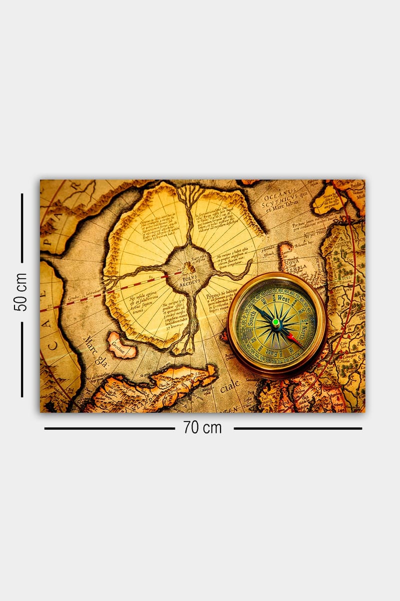 Dekorativ Canvasbilde 50x70 cm - Flerfarget - Interiør - Maleri & posters - Lerretsbilder