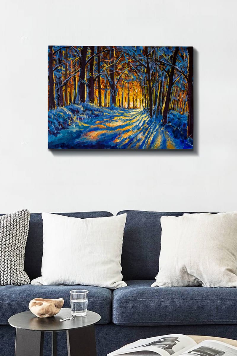Dekorativ Canvasbilde 50x70 cm - Flerfarget - Interiør - Maleri & posters - Lerretsbilder