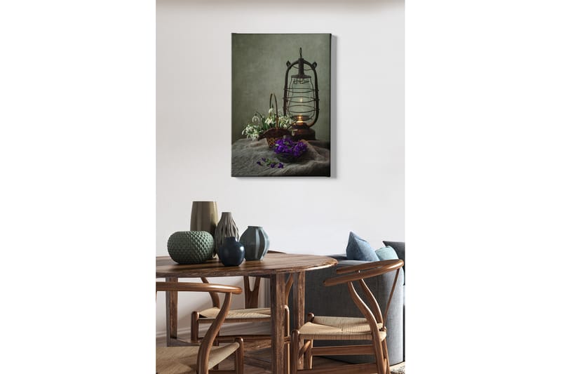 Dekorativ Canvasbilde 50x70 cm - Flerfarget - Interiør - Maleri & posters - Lerretsbilder