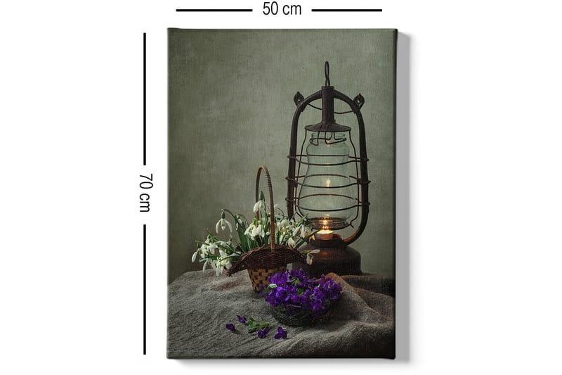 Dekorativ Canvasbilde 50x70 cm - Flerfarget - Interiør - Maleri & posters - Lerretsbilder