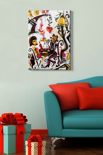 Dekorativ Canvasbilde 50x70 cm - Flerfarget - Interiør - Maleri & posters - Lerretsbilder