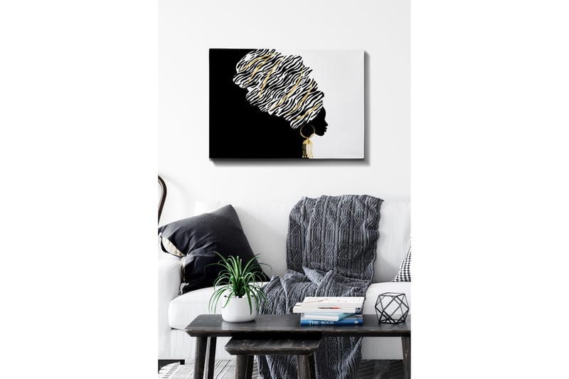 Dekorativ Canvasbilde 50x70 cm - Flerfarget - Interiør - Maleri & posters - Lerretsbilder