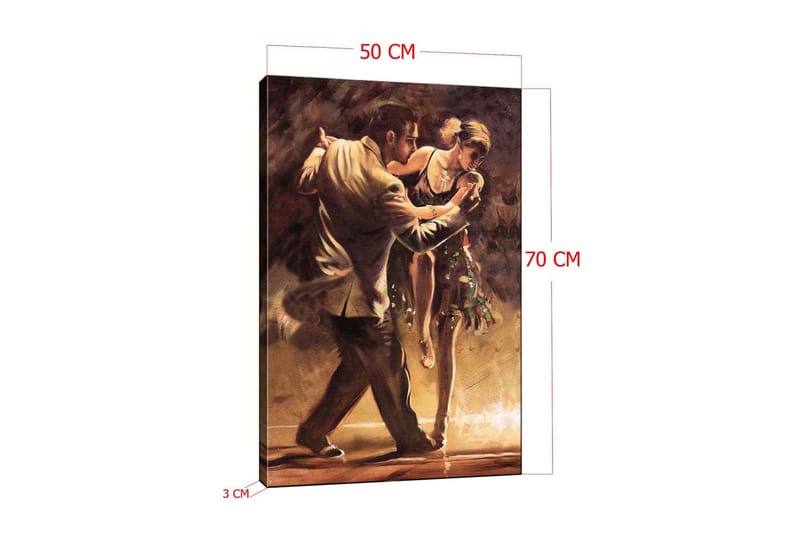 Dekorativ Canvasbilde 50x70 cm - Flerfarget - Interiør - Maleri & posters - Lerretsbilder