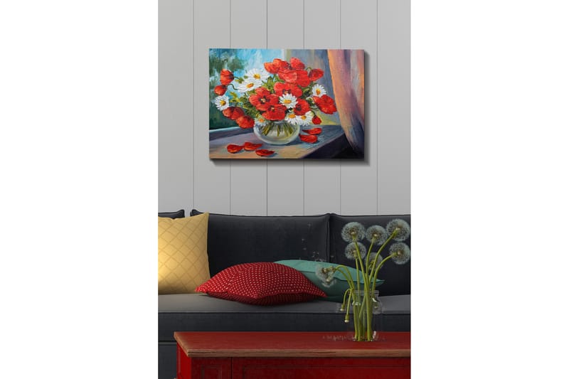 Dekorativ Canvasbilde 50x70 cm - Flerfarget - Interiør - Maleri & posters - Lerretsbilder