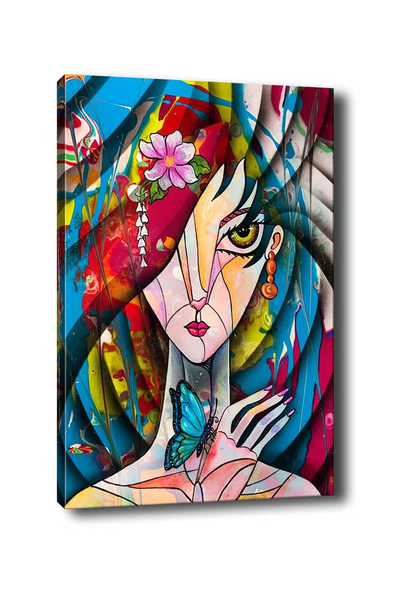 Dekorativ Canvasbilde 50x70 cm - Flerfarget - Interiør - Maleri & posters - Lerretsbilder