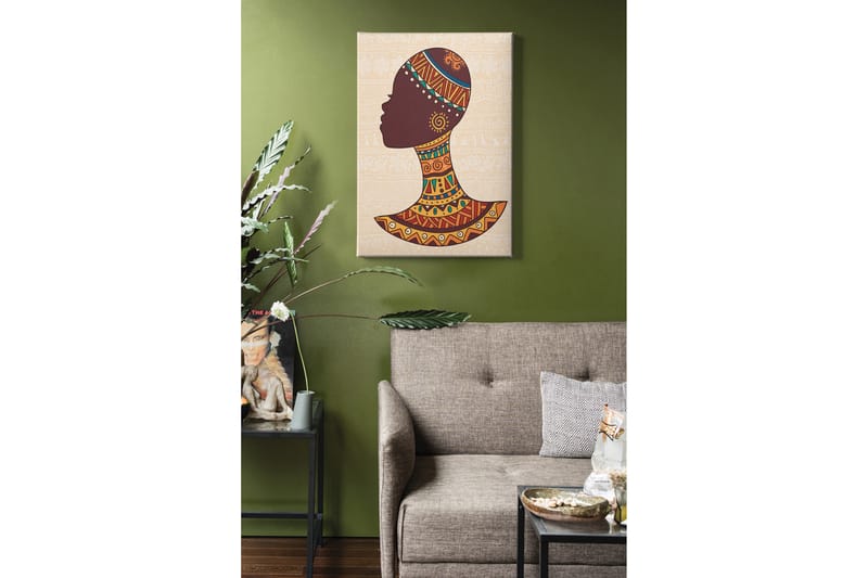 Dekorativ Canvasbilde 50x70 cm - Flerfarget - Interiør - Maleri & posters - Lerretsbilder