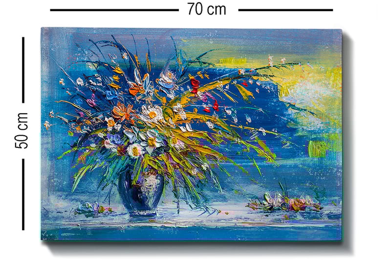 Dekorativ Canvasbilde 50x70 cm - Flerfarget - Interiør - Maleri & posters - Lerretsbilder