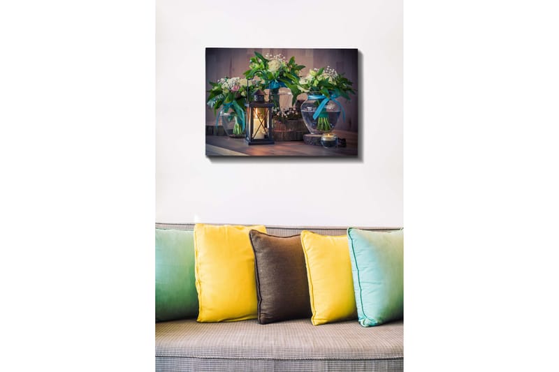 Dekorativ Canvasbilde 50x70 cm - Flerfarget - Interiør - Maleri & posters - Lerretsbilder