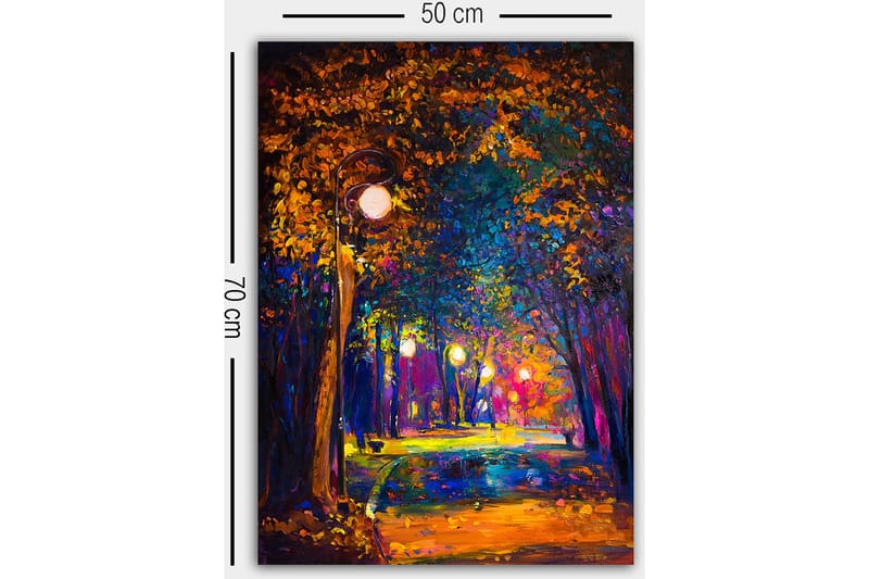 Dekorativ Canvasbilde 50x70 cm - Flerfarget - Interiør - Maleri & posters - Lerretsbilder