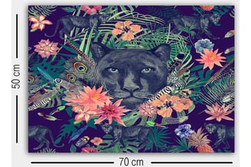 Dekorativ Canvasbilde 50x70 cm - Flerfarget - Interiør - Maleri & posters - Lerretsbilder