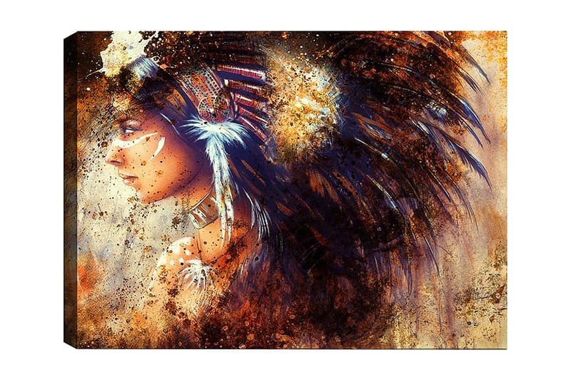 Dekorativ Canvasbilde 50x70 cm - Flerfarget - Interiør - Maleri & posters - Lerretsbilder