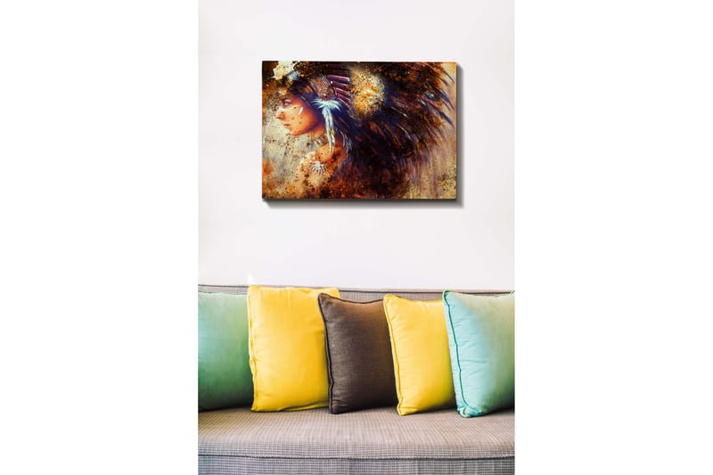 Dekorativ Canvasbilde 50x70 cm - Flerfarget - Interiør - Maleri & posters - Lerretsbilder