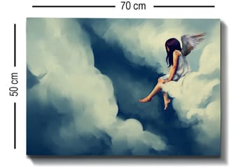 Dekorativ Canvasbilde 50x70 cm - Flerfarget - Interiør - Maleri & posters - Lerretsbilder