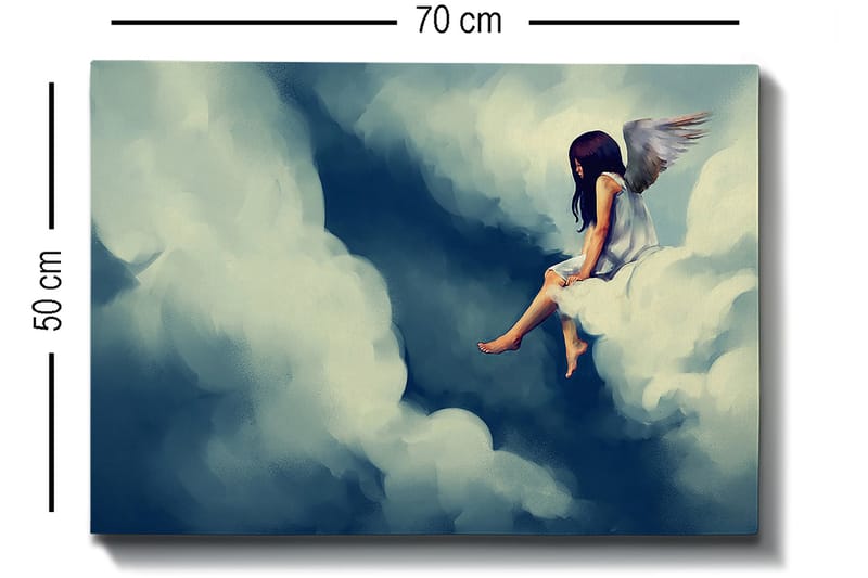 Dekorativ Canvasbilde 50x70 cm - Flerfarget - Interiør - Maleri & posters - Lerretsbilder