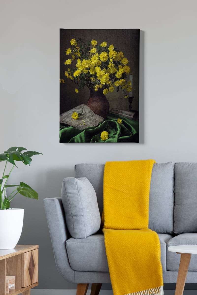 Dekorativ Canvasbilde 50x70 cm - Flerfarget - Interiør - Maleri & posters - Lerretsbilder