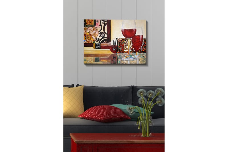 Dekorativ Canvasbilde 50x70 cm - Flerfarget - Interiør - Maleri & posters - Lerretsbilder