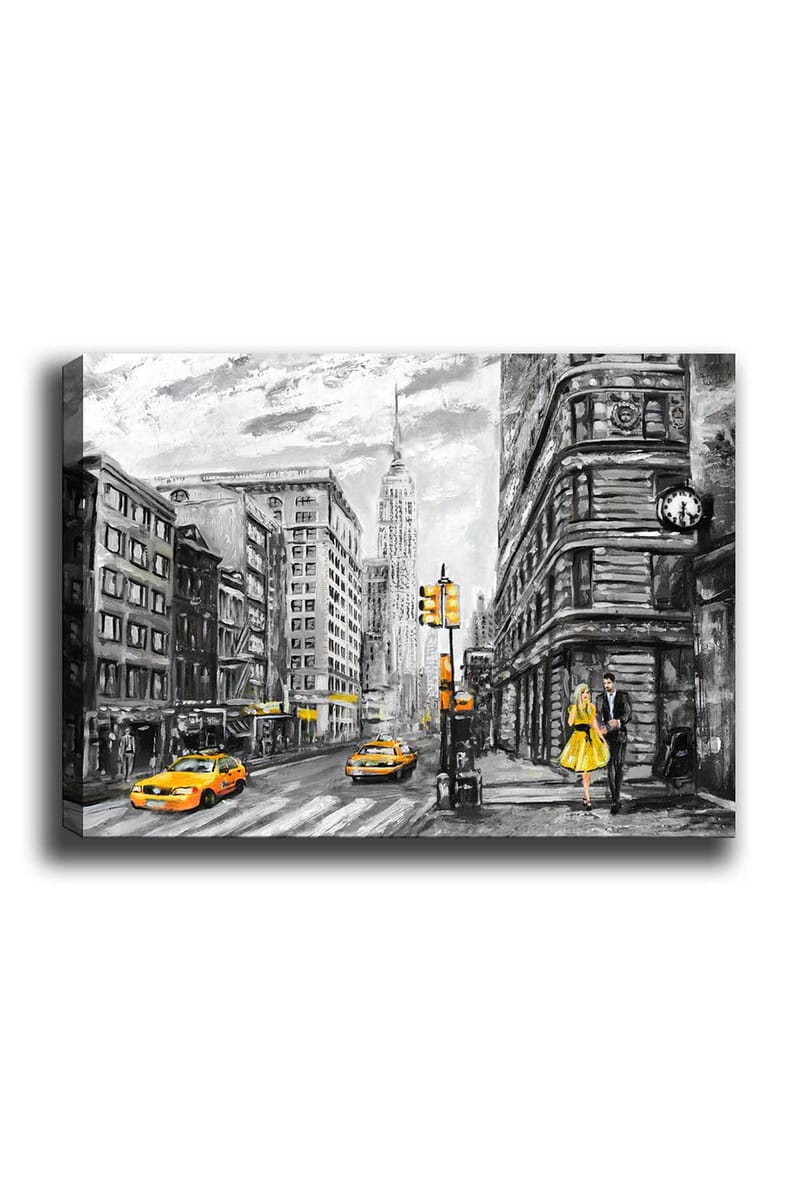 Dekorativ Canvasbilde 50x70 cm - Flerfarget - Interiør - Maleri & posters - Lerretsbilder