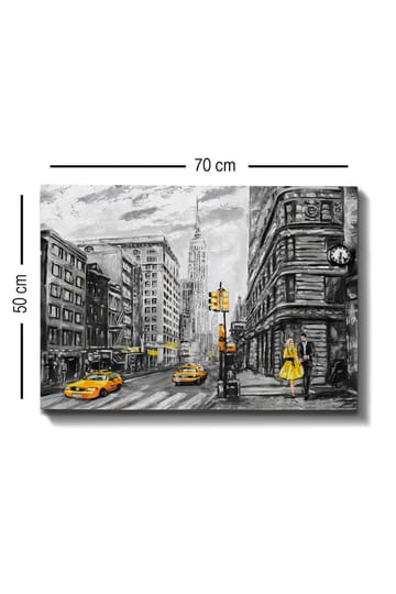 Dekorativ Canvasbilde 50x70 cm - Flerfarget - Interiør - Maleri & posters - Lerretsbilder