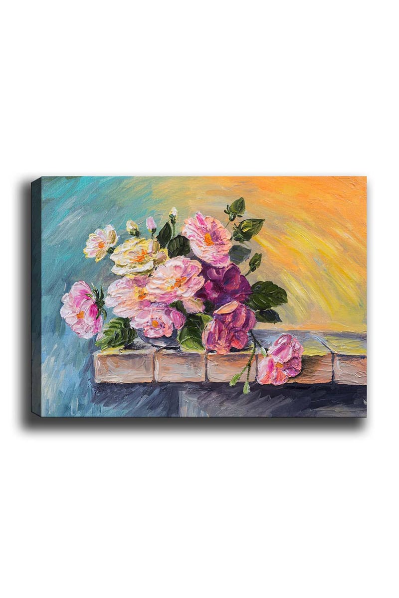 Dekorativ Canvasbilde 50x70 cm - Flerfarget - Interiør - Maleri & posters - Lerretsbilder