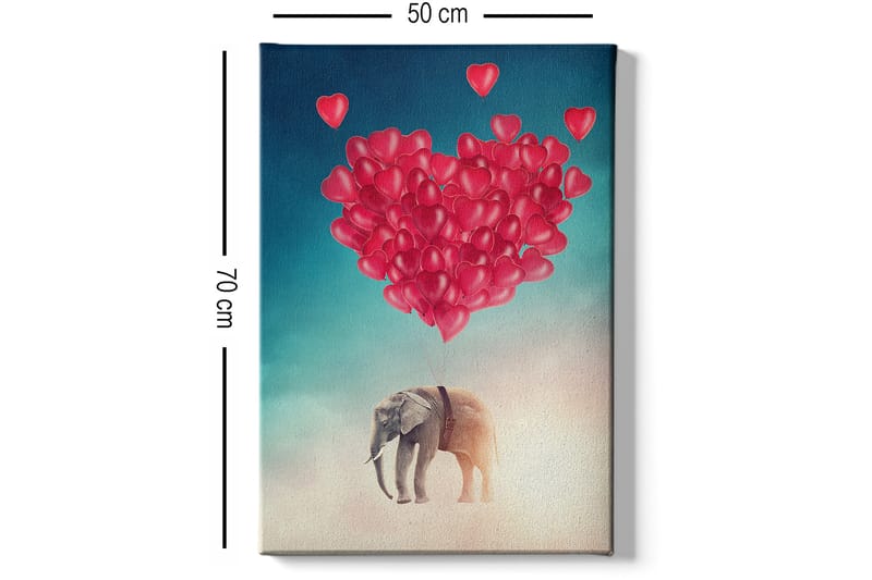 Dekorativ Canvasbilde 50x70 cm - Flerfarget - Interiør - Maleri & posters - Lerretsbilder