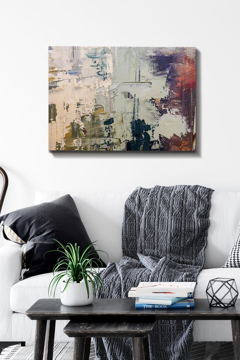 Dekorativ Canvasbilde 50x70 cm - Flerfarget - Interiør - Maleri & posters - Lerretsbilder