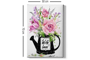 Dekorativ Canvasbilde 50x70 cm - Flerfarget - Interiør - Maleri & posters - Lerretsbilder